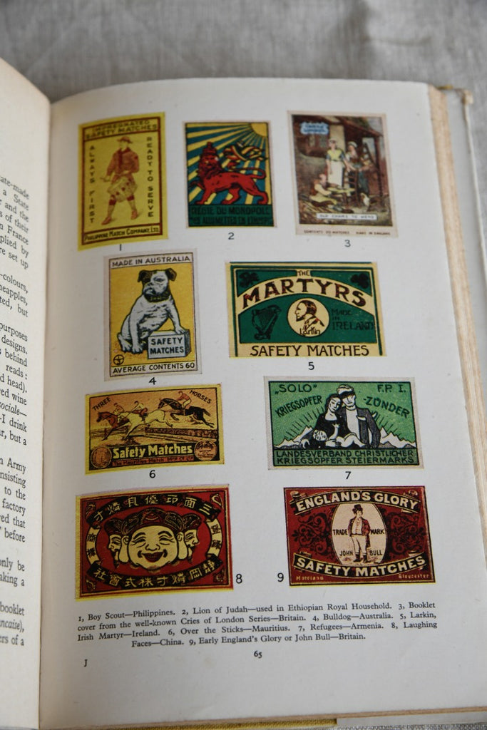Collection of Vintage Matchboxes & Book