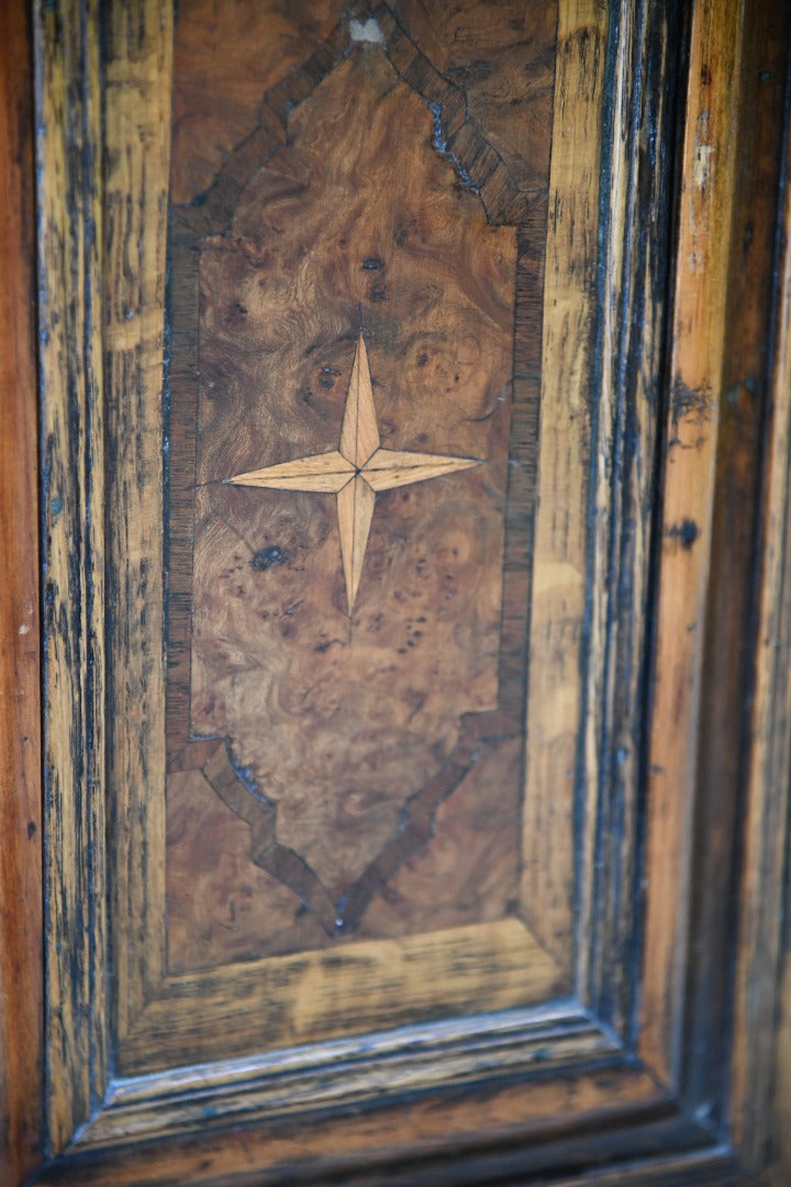 Continental Oak Marquetry Cupboard