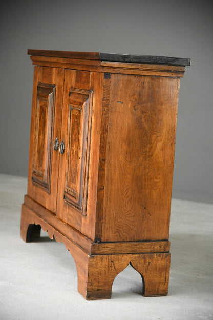 Continental Oak Marquetry Cupboard