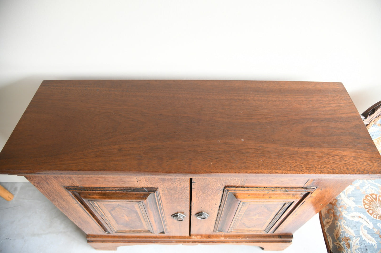 Continental Oak Marquetry Cupboard