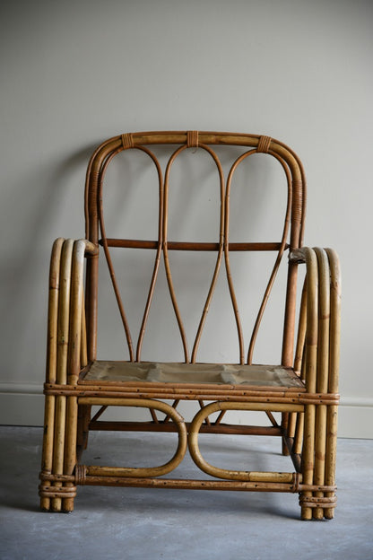 Vintage Bamboo Armchair