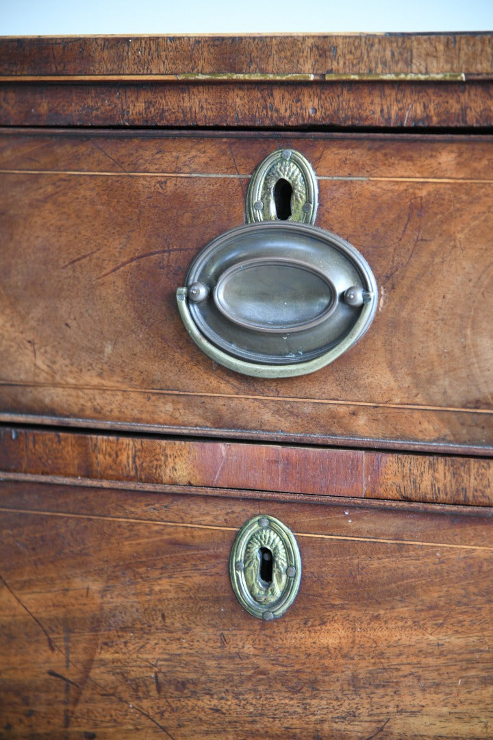 Antique Mahogany Bow Front Chest of Drawers