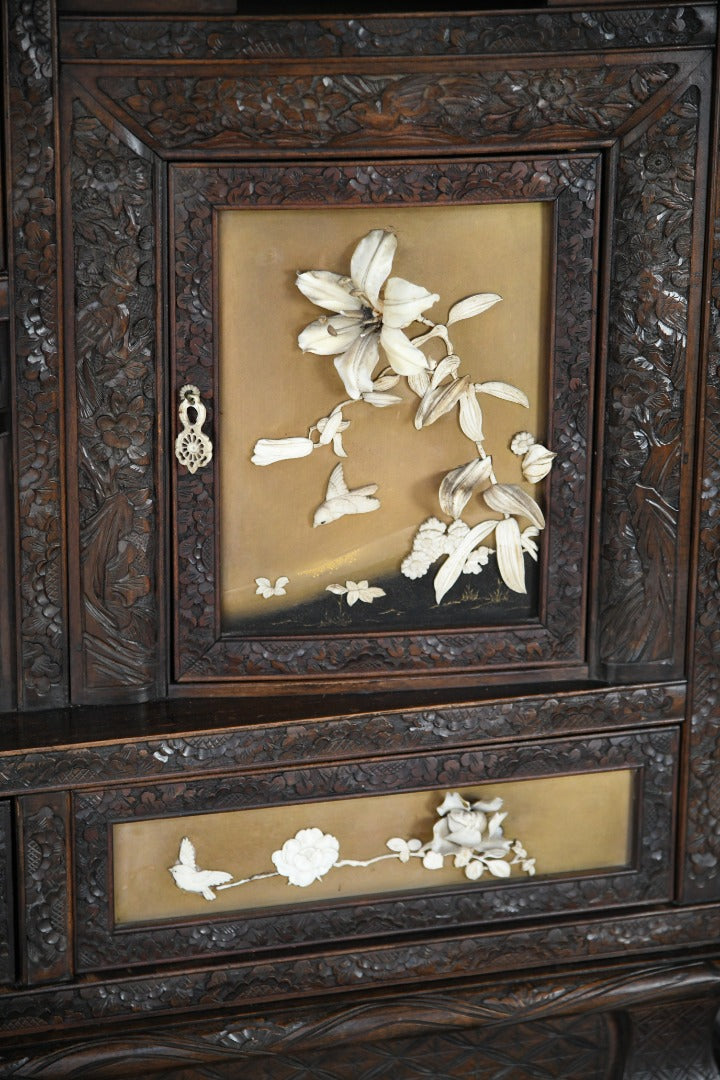 【希少！　美品！】　Traditional Japanese Furniture Japanese Shodana Cabinet – Kernow Furniture