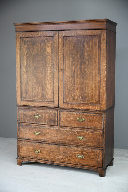 Antique Oak Hall Robe