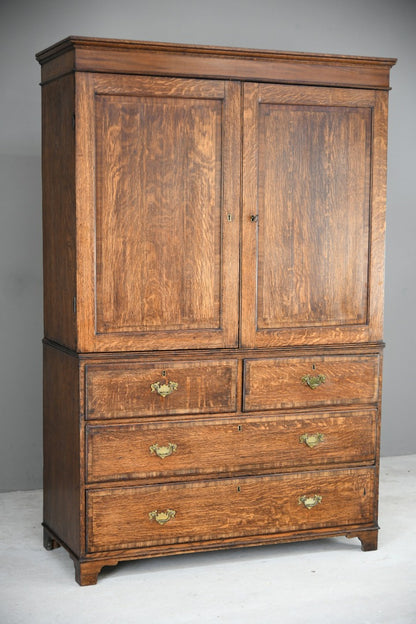 Antique Oak Hall Robe