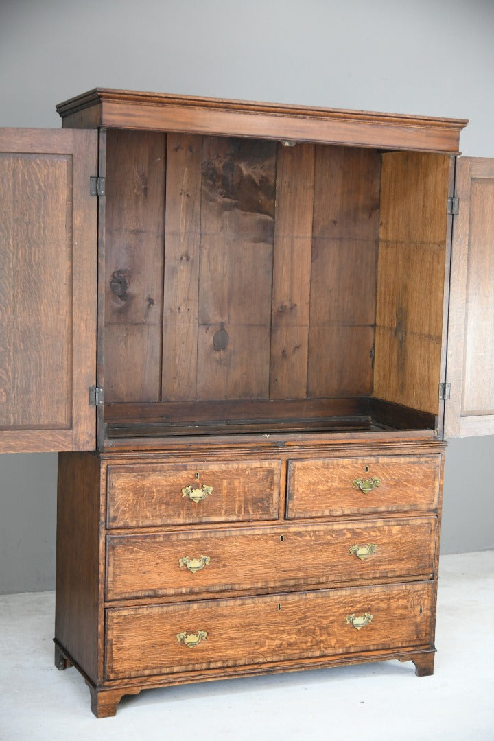 Antique Oak Hall Robe