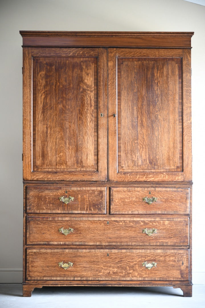 Antique Oak Hall Robe