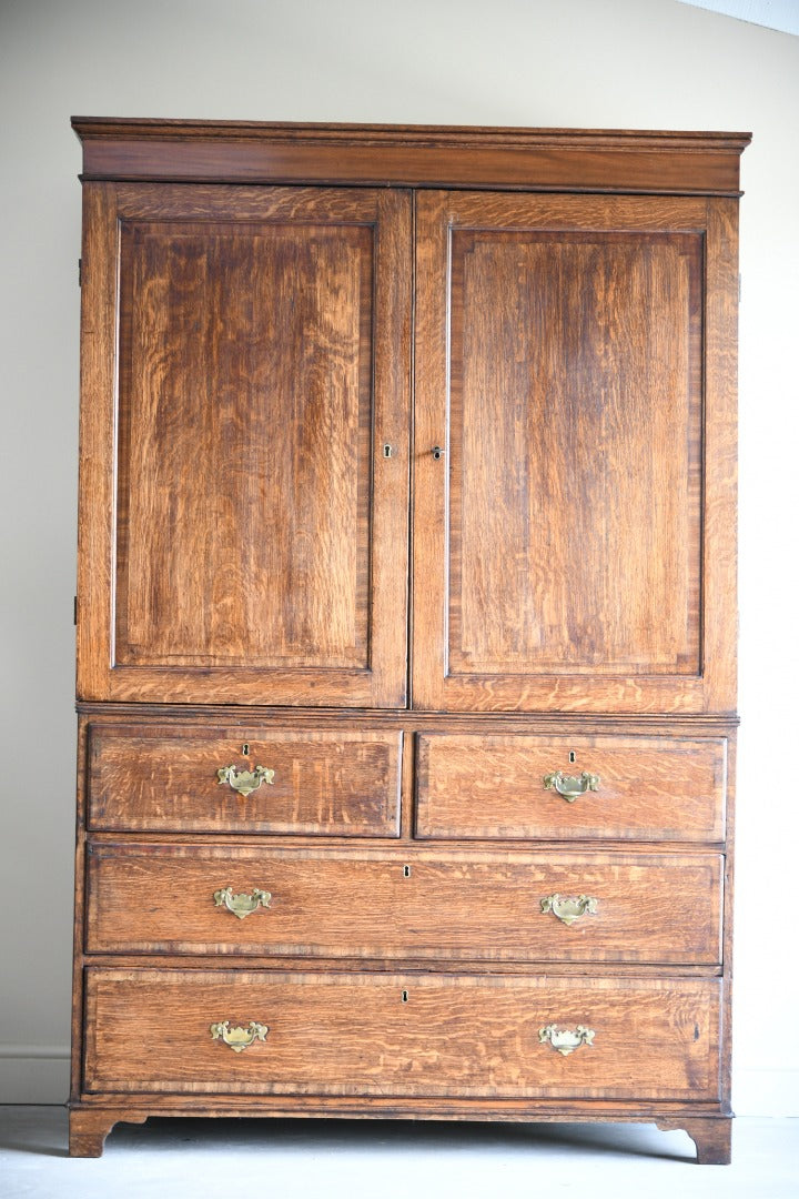 Antique Oak Hall Robe