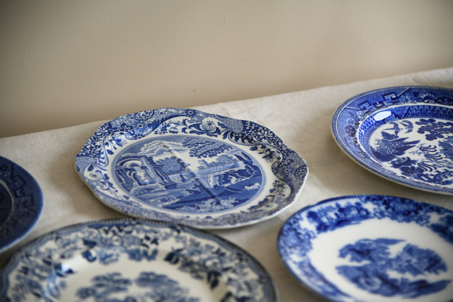 Collection of Blue & White Plates