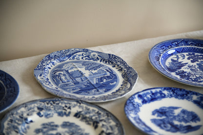 Collection of Blue & White Plates