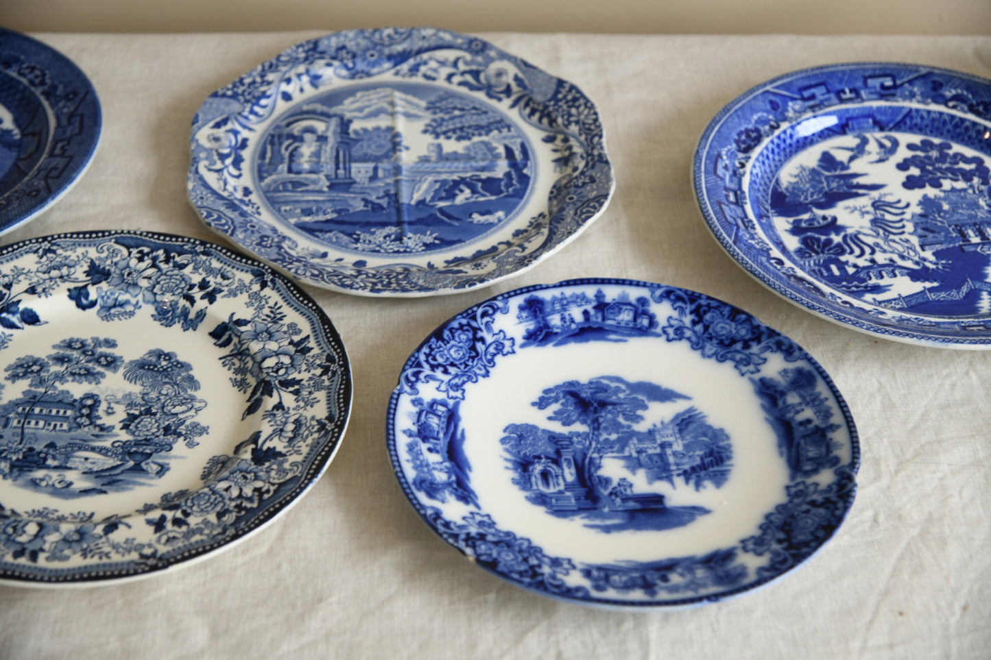 Collection of Blue & White Plates