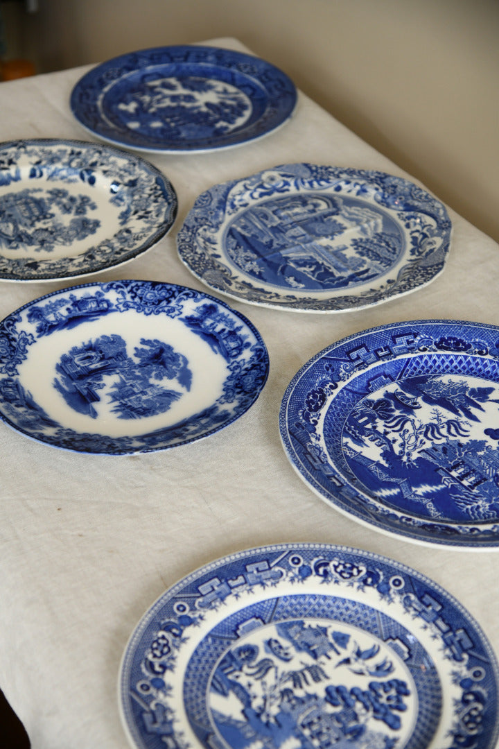 Collection of Blue & White Plates