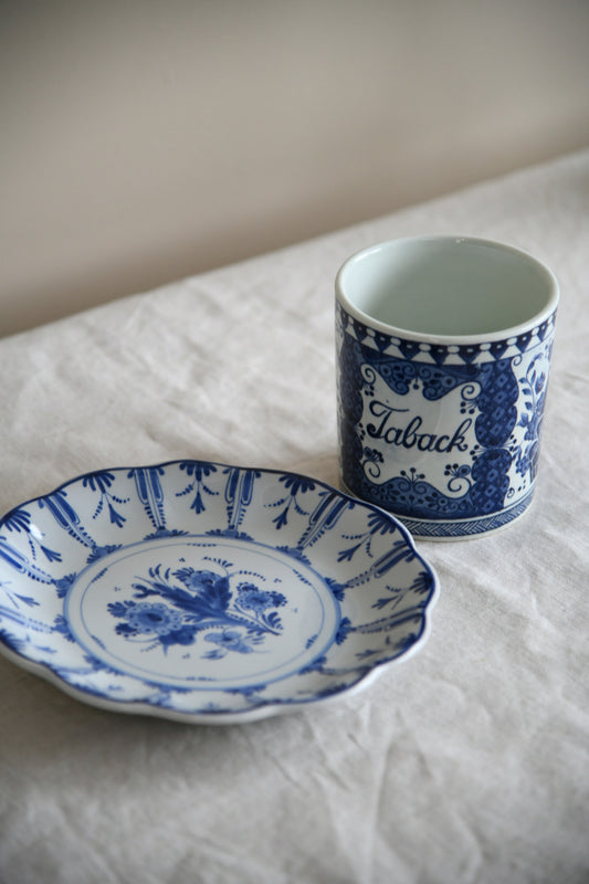 Blue & White Delft Plate