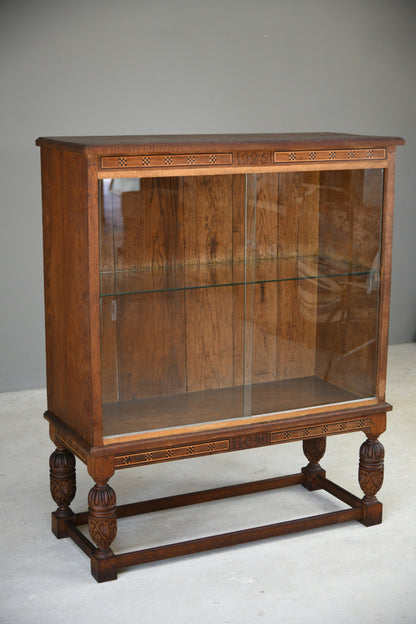 Oak Glazed Bookcase