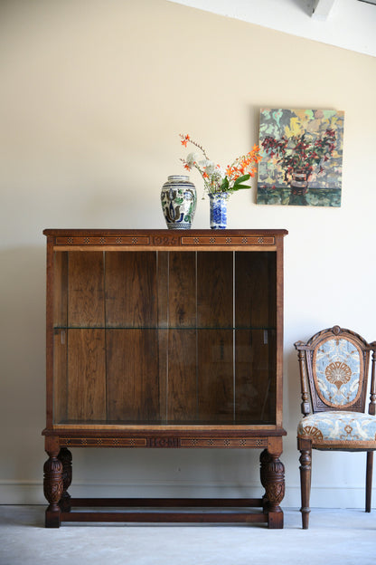 Oak Glazed Bookcase