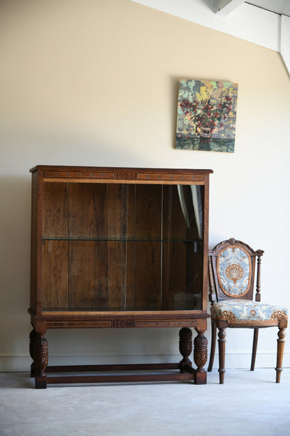 Oak Glazed Bookcase