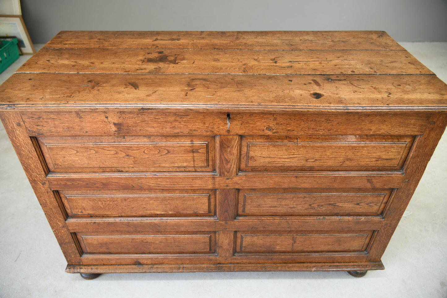 Antique Oak Mule Chest