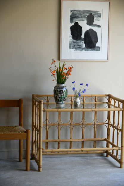 Retro Bamboo Side Table