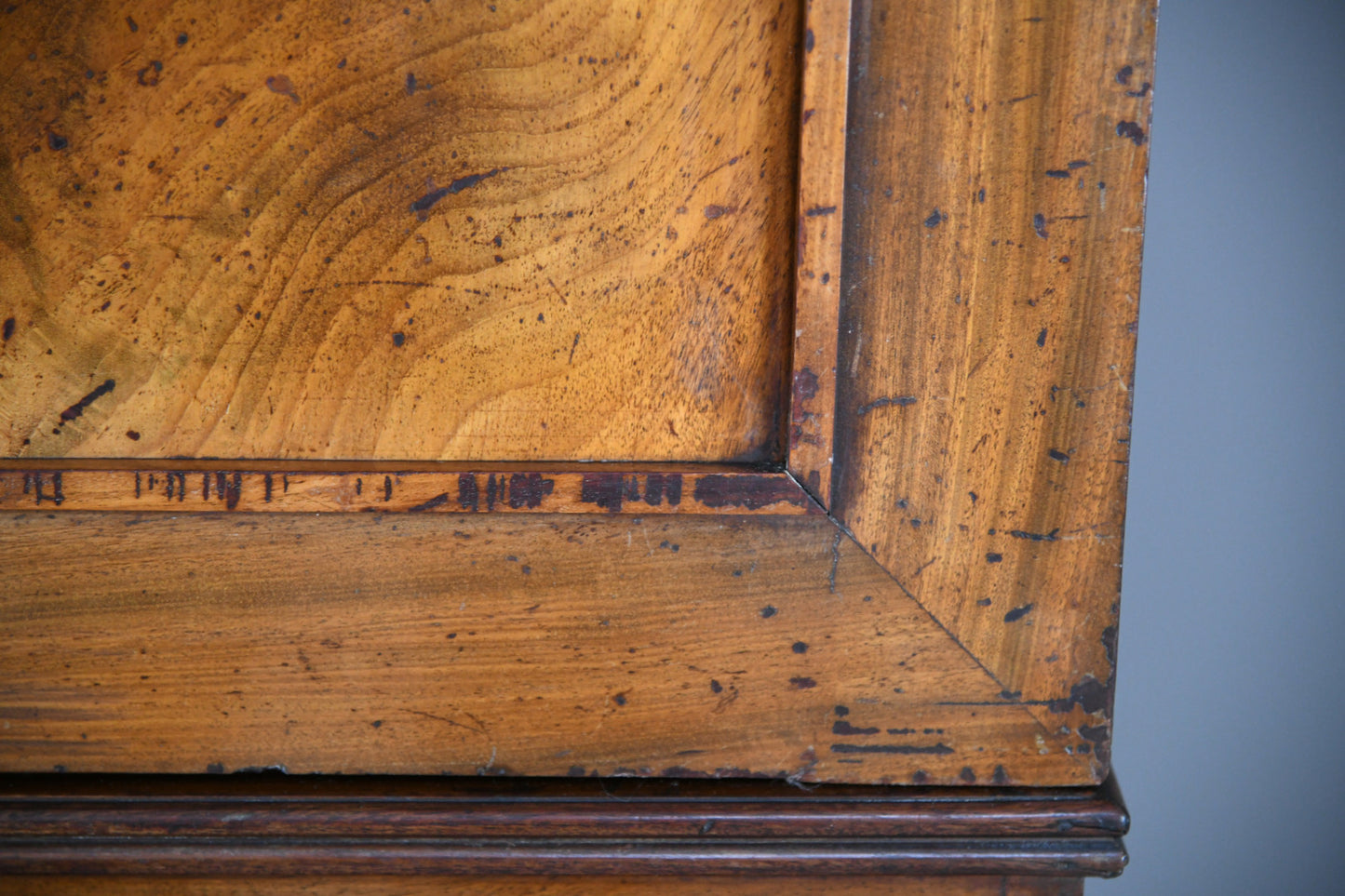 Antique Mahogany Linen Press