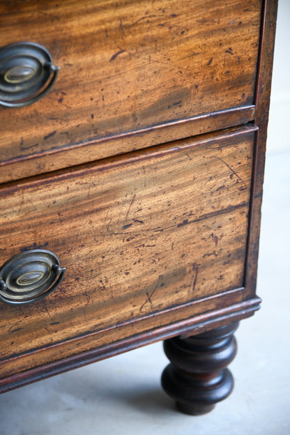 Antique Mahogany Linen Press