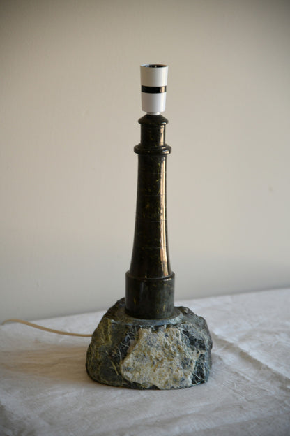 Cornish Serpentine Lamp