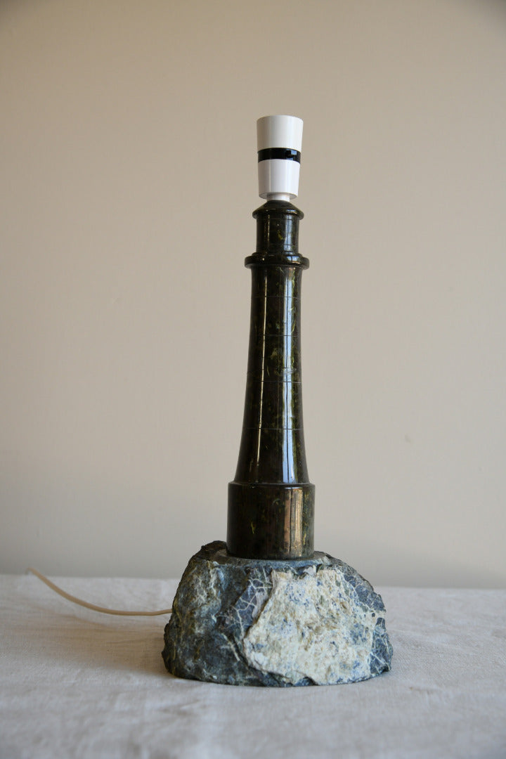 Cornish Serpentine Lamp