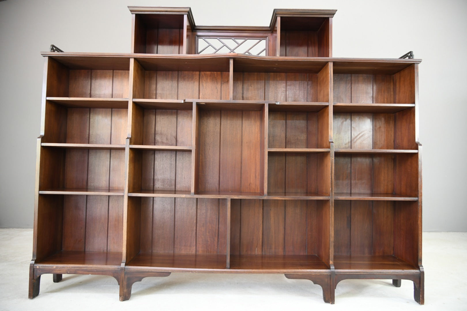 Antique Victorian Chippendale Style Bookcase