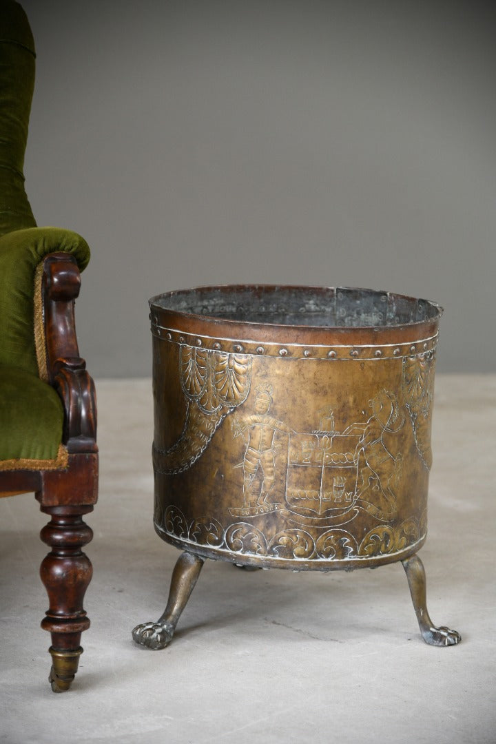 Georgian Brass Coal Bin