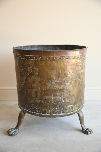 Georgian Brass Coal Bin