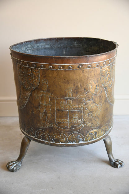 Georgian Brass Coal Bin