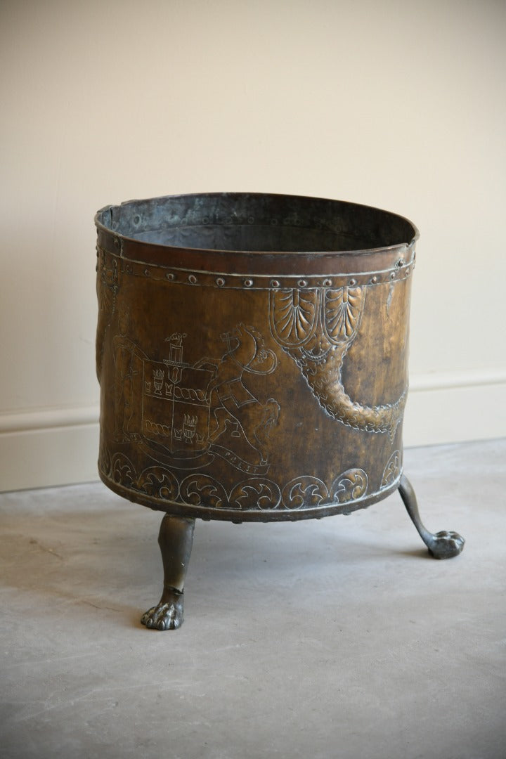 Georgian Brass Coal Bin