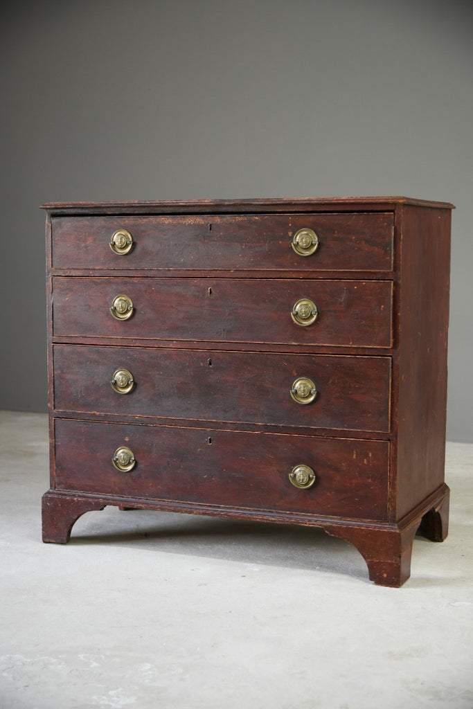 Georgian Stained Pine Chest of Drawers
