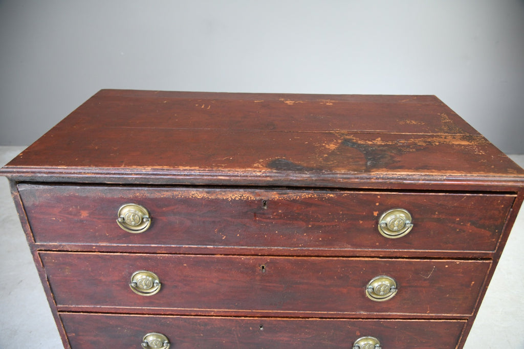 Georgian Stained Pine Chest of Drawers