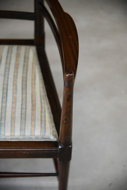 Late Victorian Mahogany Occasional Chair