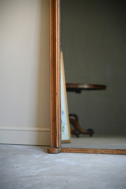 Victorian Pine Overmantle Mirror