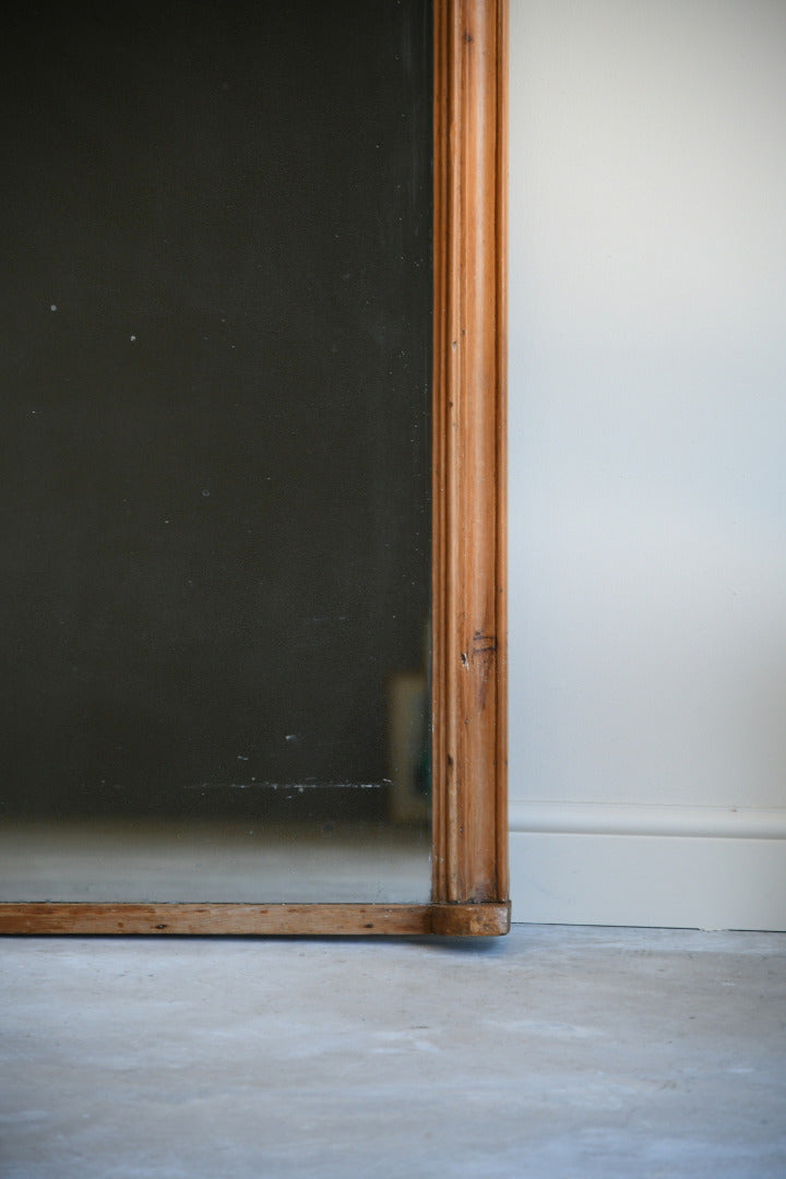 Victorian Pine Overmantle Mirror