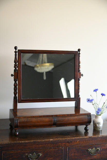 Antique Mahogany Toilet Mirror