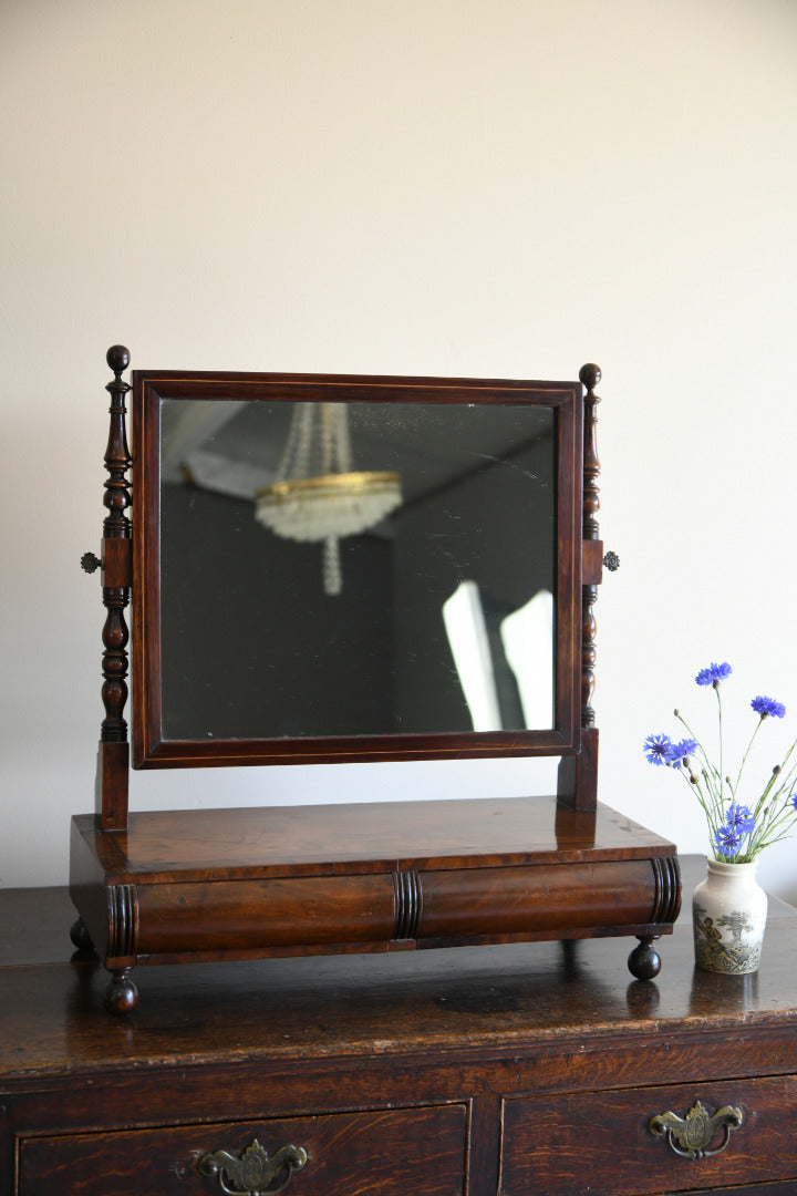 Antique mahogany dressing on sale table with mirror