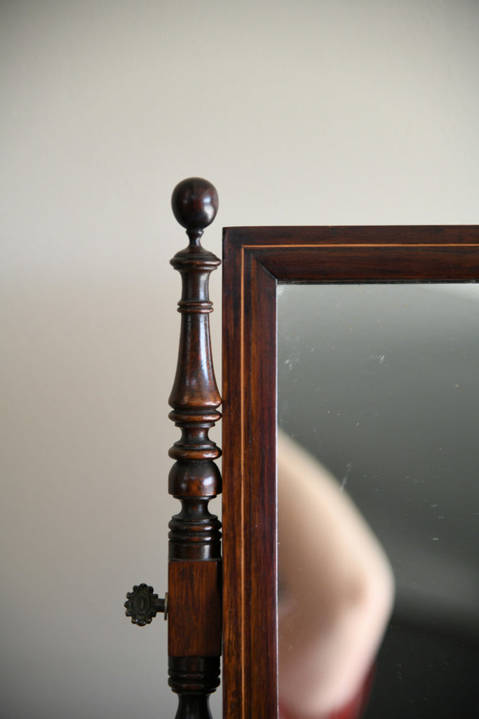 Antique Mahogany Toilet Mirror