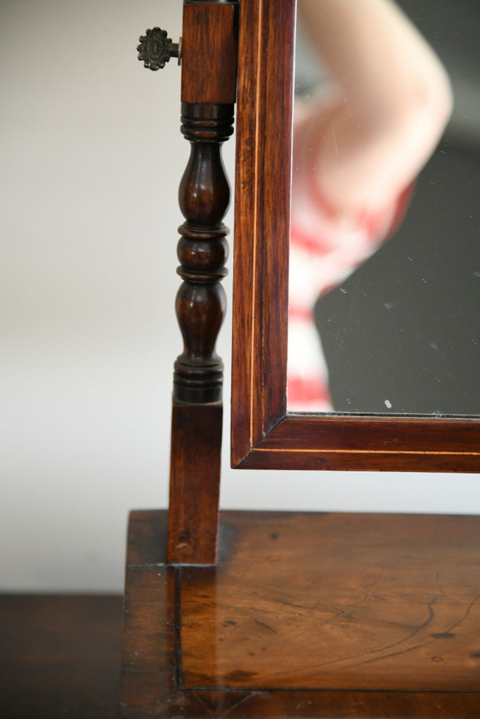 Antique Mahogany Toilet Mirror