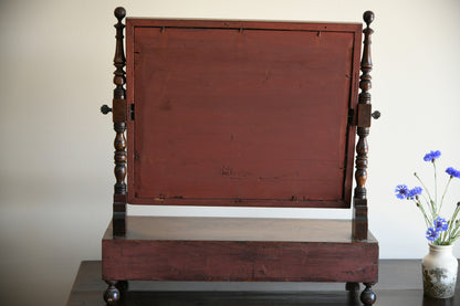 Antique Mahogany Toilet Mirror