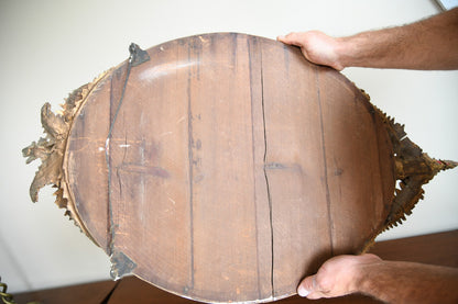 Antique Gilt Wood & Gesso Girandole Mirror