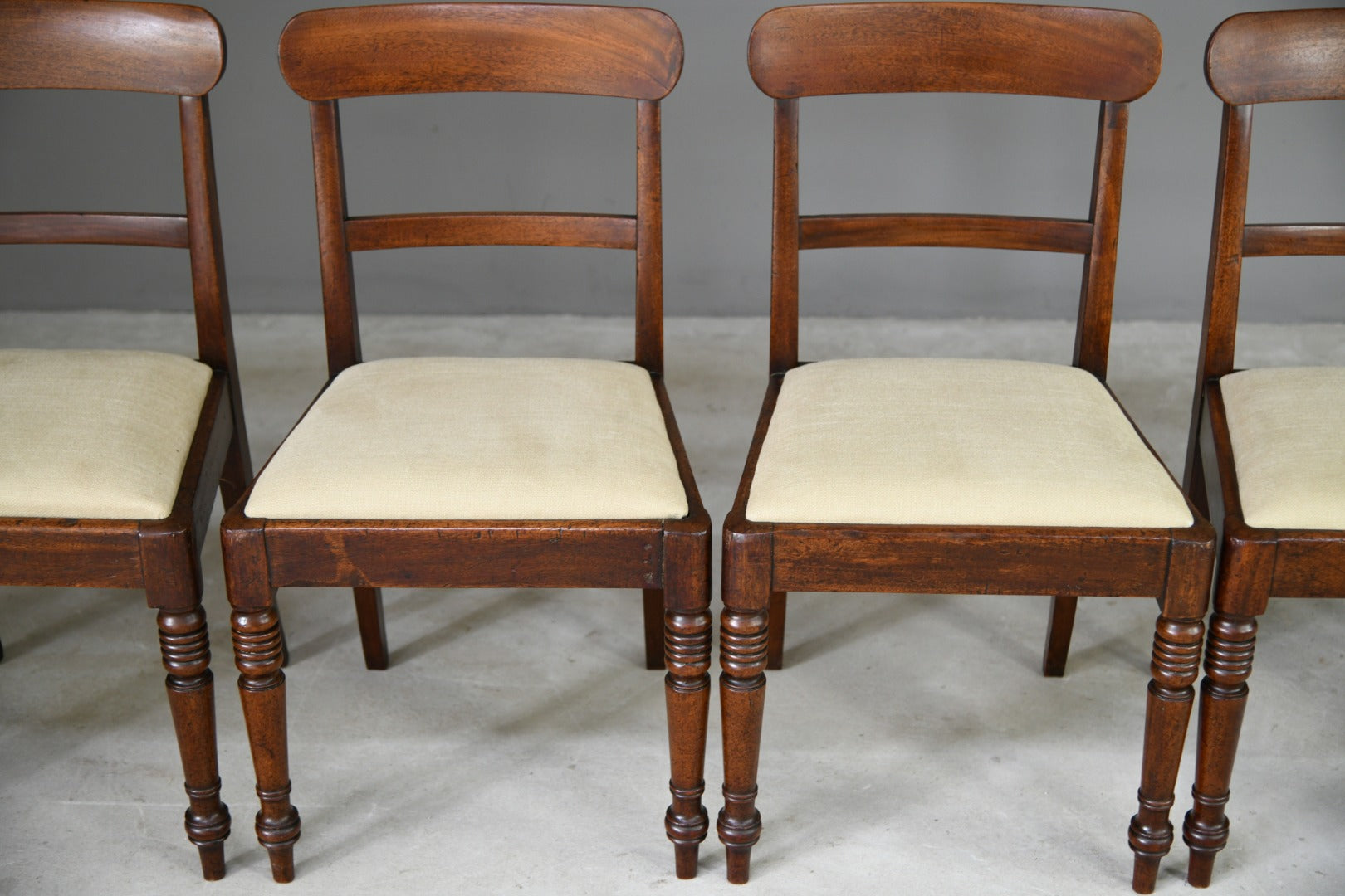 Set 6 Antique Mahogany Dining Chairs