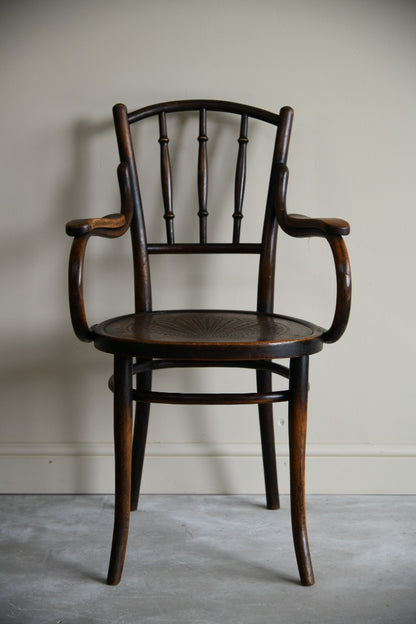 Single Thonet Bentwood Carver Chair