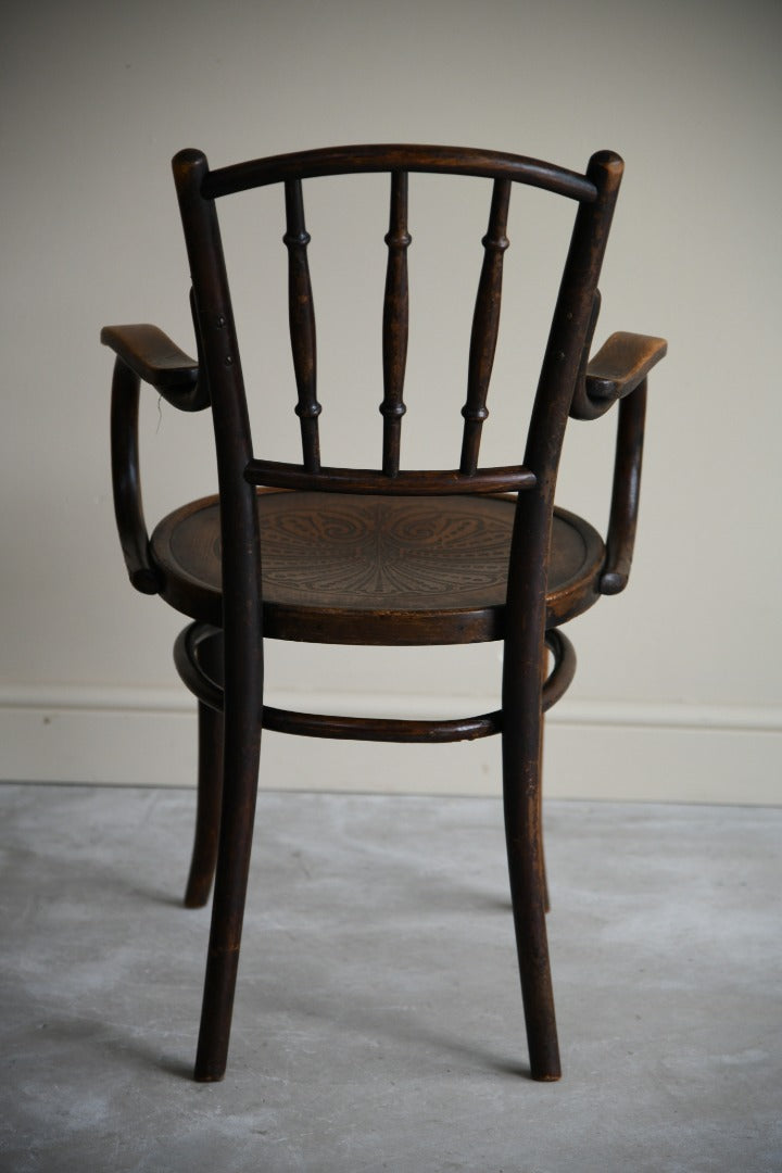 Single Thonet Bentwood Carver Chair