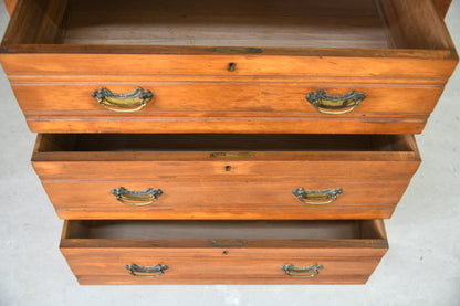 Edwardian Satin Walnut Dressing Chest