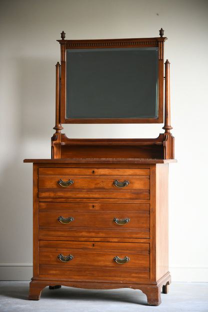 Edwardian Satin Walnut Dressing Chest