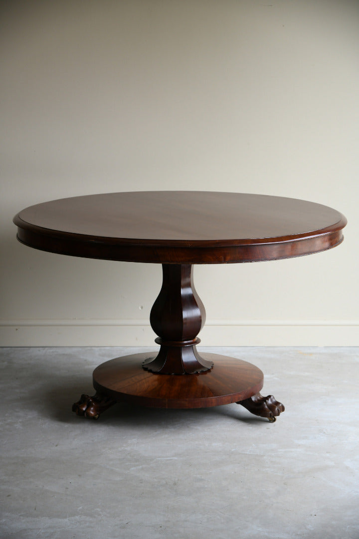 Victorian Round Mahogany Breakfast Table