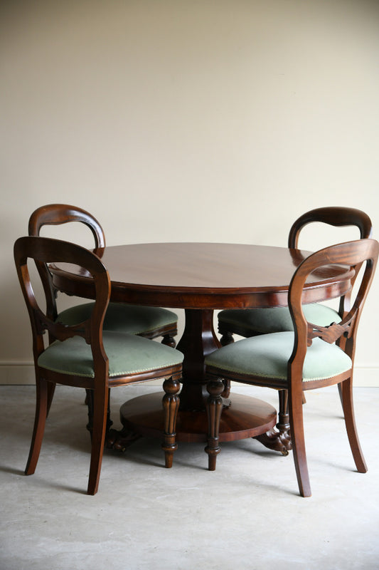 Victorian Round Mahogany Breakfast Table