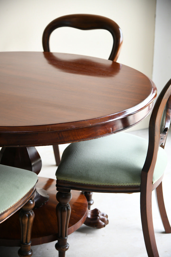 Victorian Round Mahogany Breakfast Table